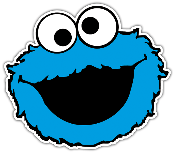 Car & Motorbike Stickers: Monster Cookies Happy