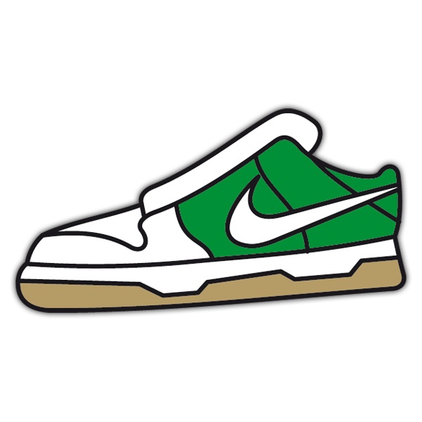 Car & Motorbike Stickers: Nike Slipper Silhouette