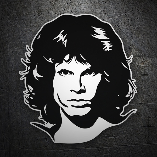 Car & Motorbike Stickers: Silhouette of Jim Morrison
