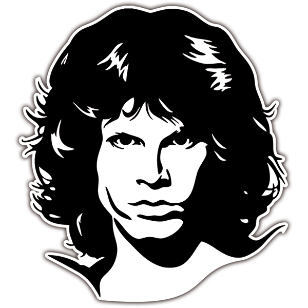 Car & Motorbike Stickers: Jim Morrison The Doors