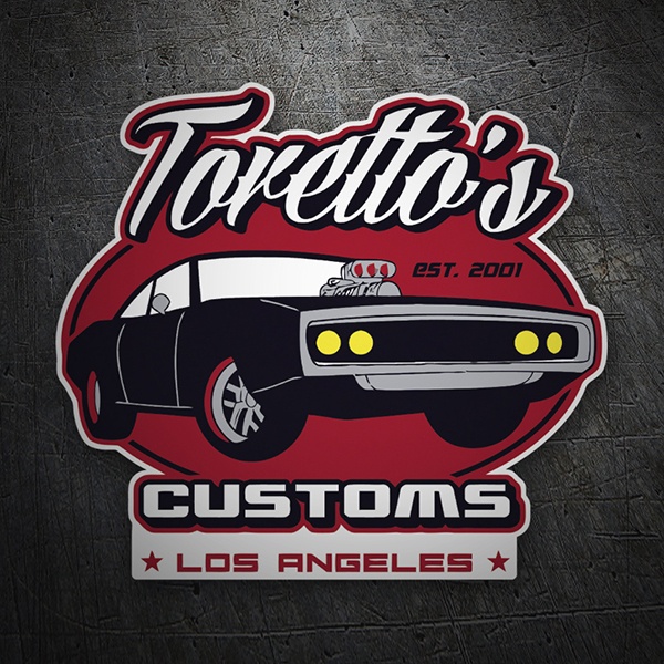 Car & Motorbike Stickers: Fast and the Furious Toretto