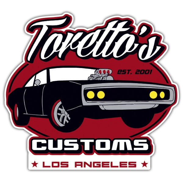 Car & Motorbike Stickers: Fast and the Furious Toretto