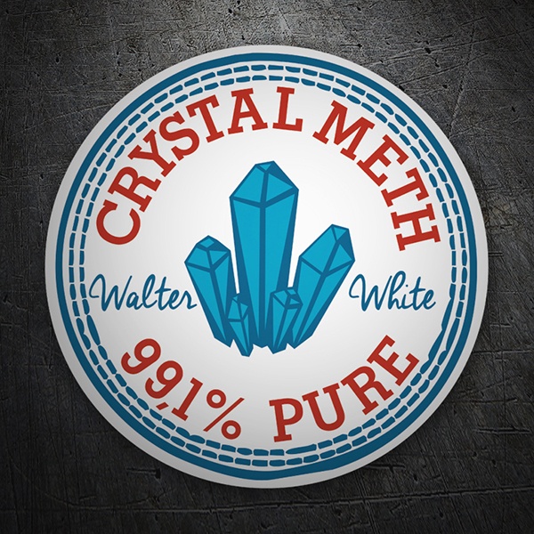 Car & Motorbike Stickers: Crystal Meth Patch from Breaking Bad