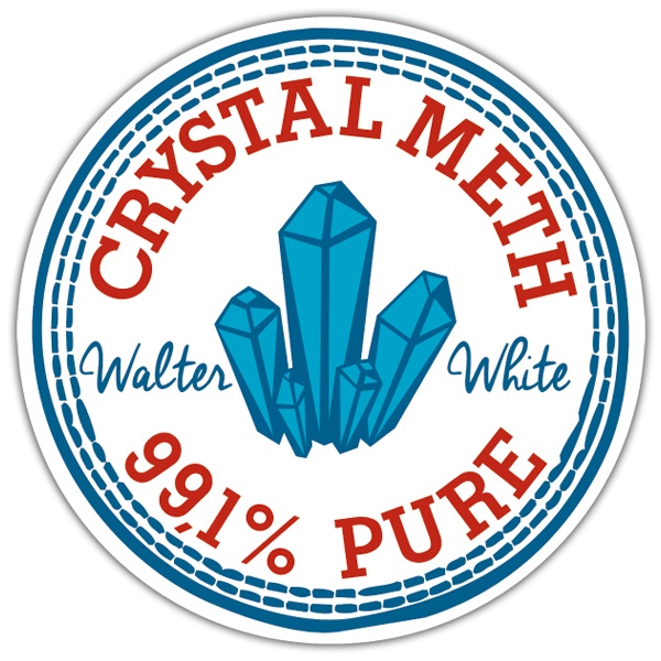 Car & Motorbike Stickers: Crystal Meth Patch from Breaking Bad
