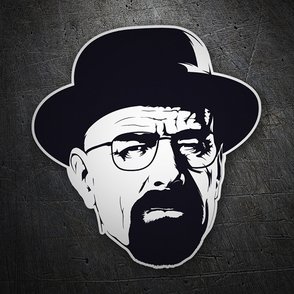 Car & Motorbike Stickers: Walter White with Hat