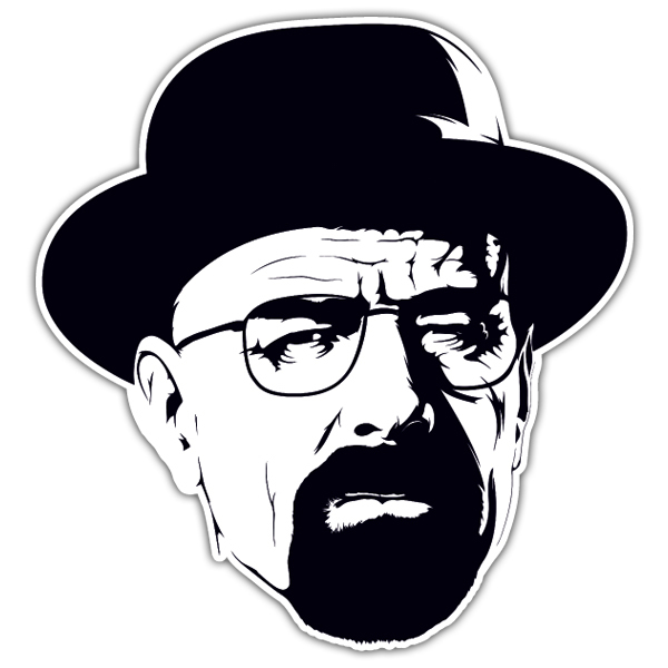 Car & Motorbike Stickers: Walter White with Hat