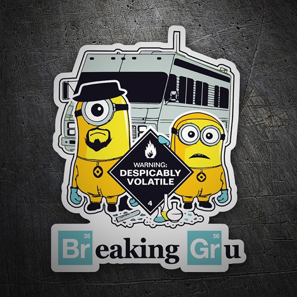 Car & Motorbike Stickers: Breaking Bad Minion