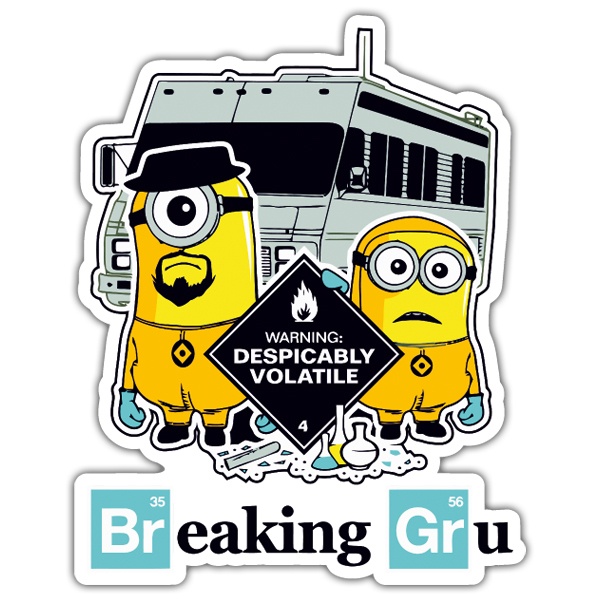 Car & Motorbike Stickers: Breaking Bad Minion