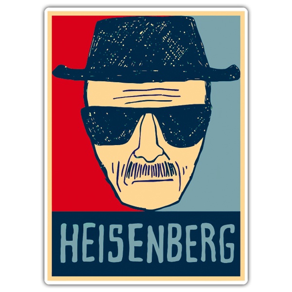 Car & Motorbike Stickers: Breaking Bad Heisenberg drawing