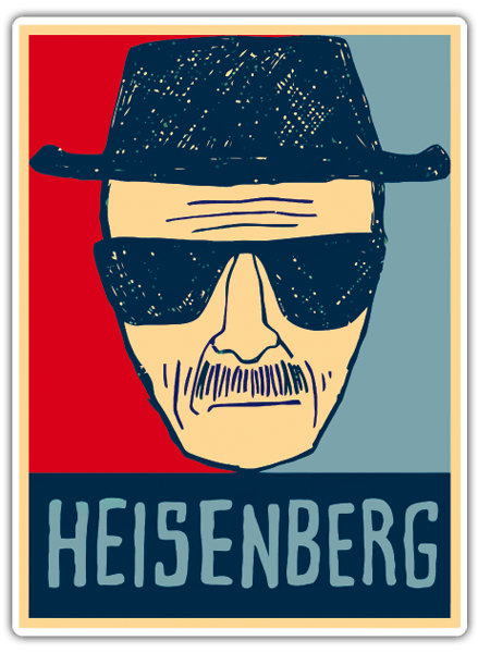 Car & Motorbike Stickers: Breaking Bad Heisenberg drawing