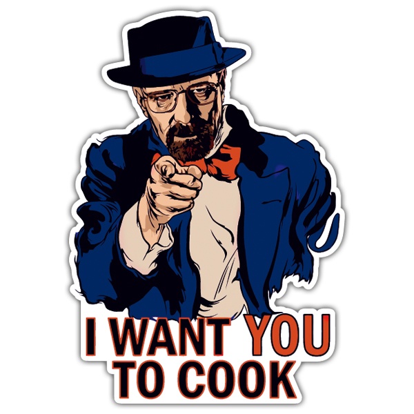 Car & Motorbike Stickers: Breaking Bad I want you to Cook