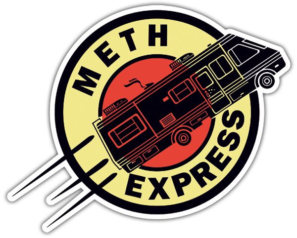Car & Motorbike Stickers: Meth Express