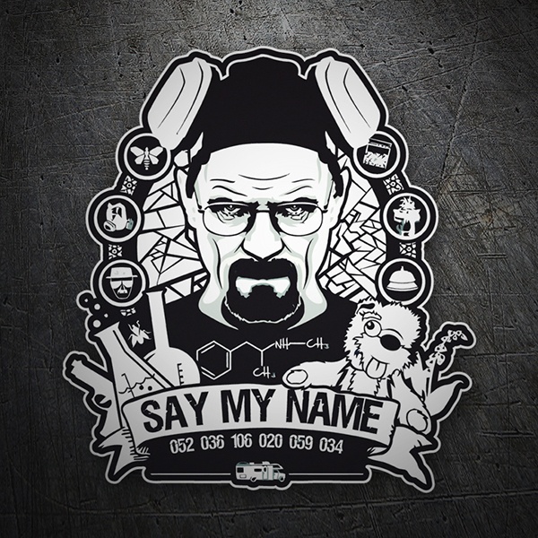 Car & Motorbike Stickers: Breaking Bad Say My Name