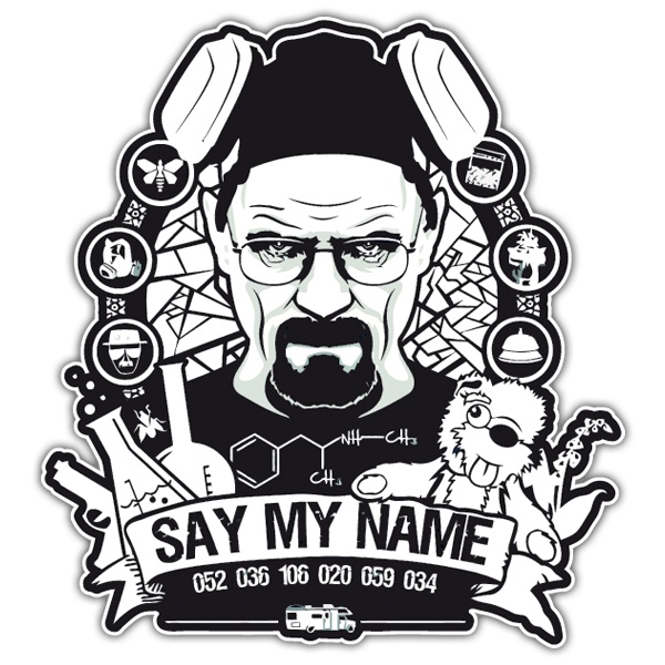 Car & Motorbike Stickers: Breaking Bad Say My Name