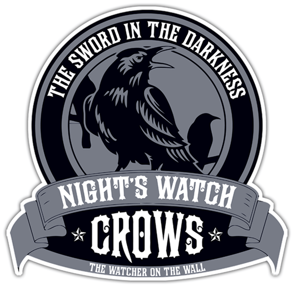 Car & Motorbike Stickers: Nights Watch Crows 0