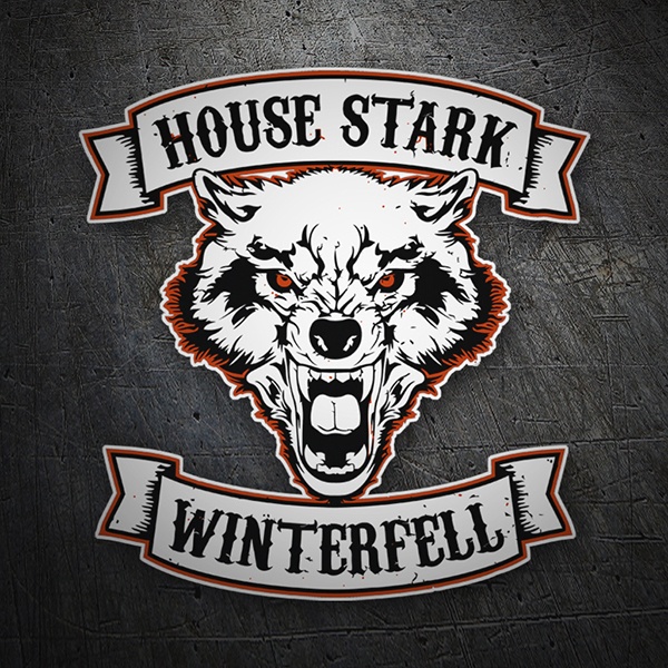 Car & Motorbike Stickers: Games of Thrones House Stark - Winterfell 1