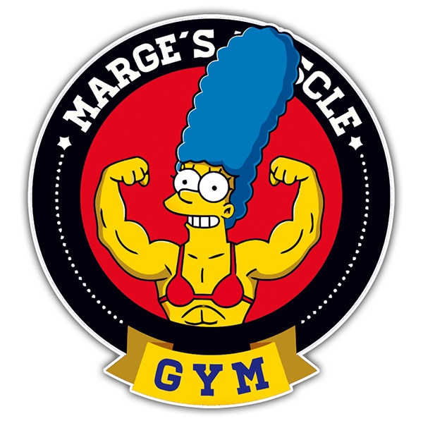 Car & Motorbike Stickers: Marge Muscle