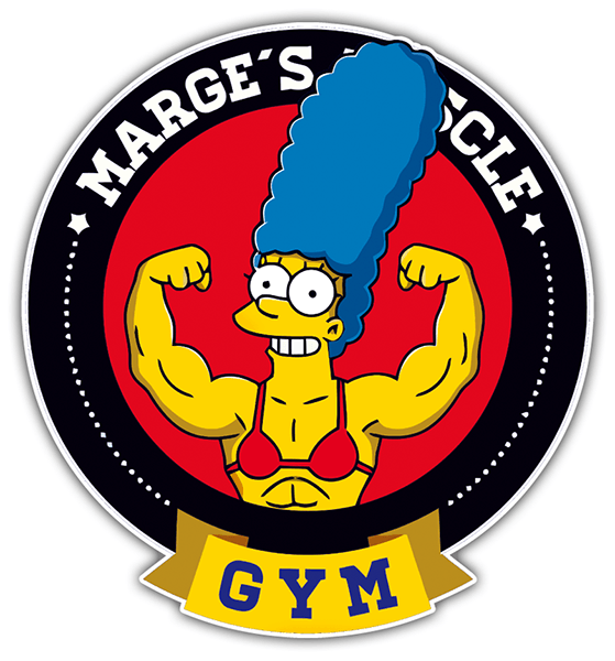Car & Motorbike Stickers: Marge Muscle