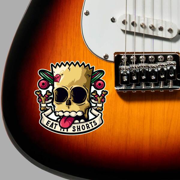 Car & Motorbike Stickers: Eat my Shorts Dise&ntilde;o Vinilo Decorativo