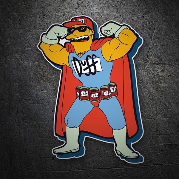 Car & Motorbike Stickers: Duffman