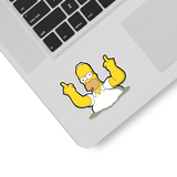 Car & Motorbike Stickers: Homer Middle Finger 4