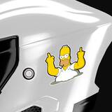 Car & Motorbike Stickers: Homer Middle Finger 6