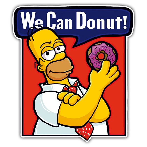 Car & Motorbike Stickers: We can Donut