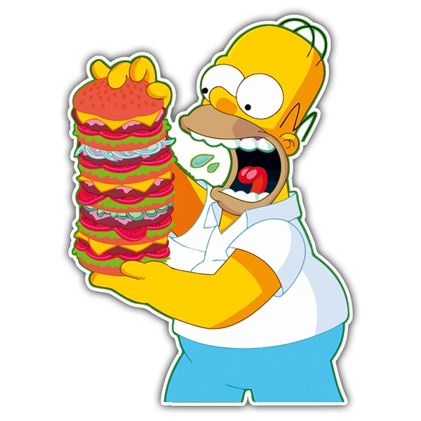 Car & Motorbike Stickers: Homer mountain burgers