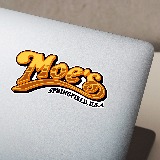 Car & Motorbike Stickers: Bar Moe's Springfield 3