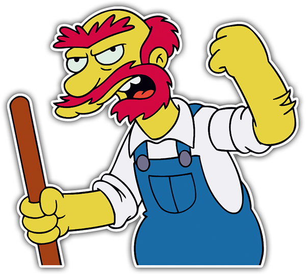 8 In The Simpsons Make way for Willie Bumper Sticker Decal 2006 Official 