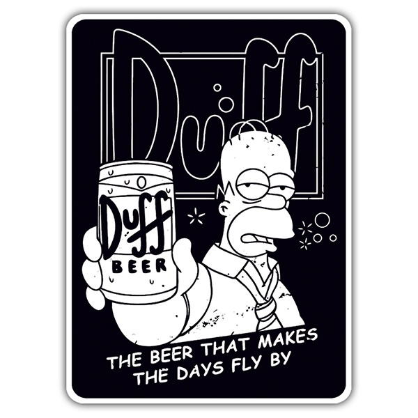 Car & Motorbike Stickers: Homer Duff advertisement
