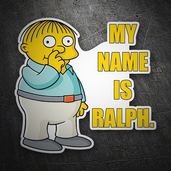 Car & Motorbike Stickers: My Name Is Ralph