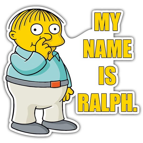 Car & Motorbike Stickers: My Name Is Ralph