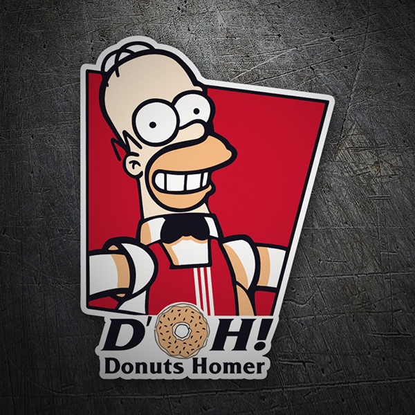 Car & Motorbike Stickers: D'oh! Donuts Homer