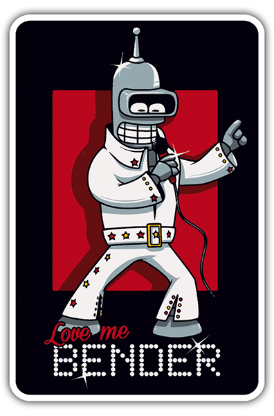 Car & Motorbike Stickers: Love me Bender