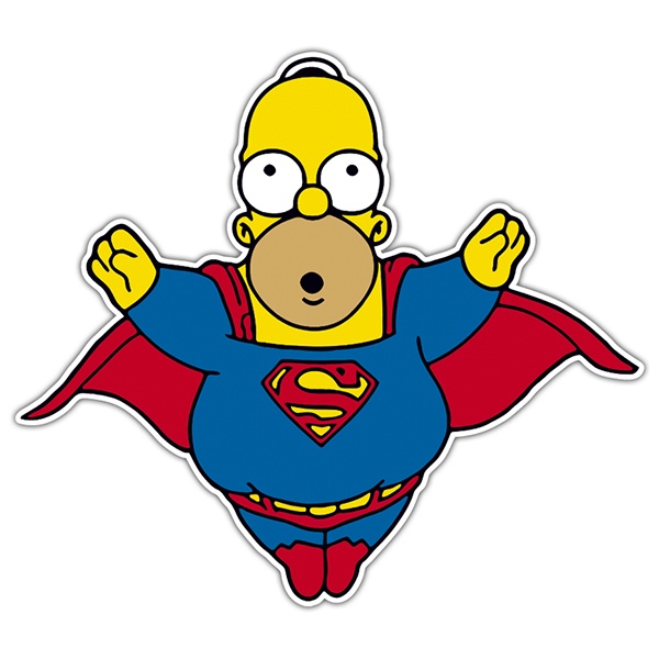 Car & Motorbike Stickers: Super Homer