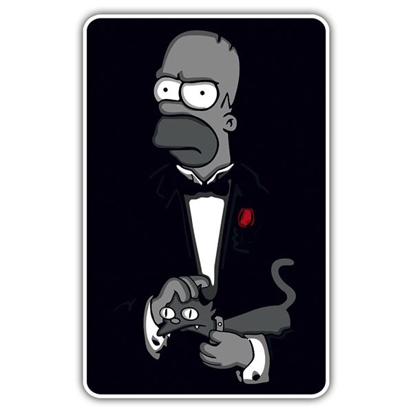 Car & Motorbike Stickers: The Godfather Homer