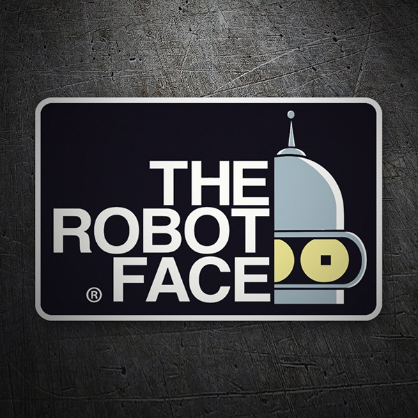 Car & Motorbike Stickers: The Robot Face