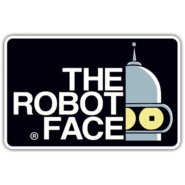 Car & Motorbike Stickers: The Robot Face
