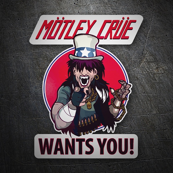 Car & Motorbike Stickers: Mötley Crüe, Wants You?