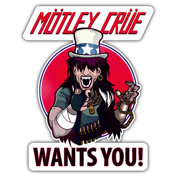 Car & Motorbike Stickers: Mötley Crüe, Wants You?