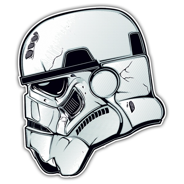 Stormtrooper helmet sticker clearance