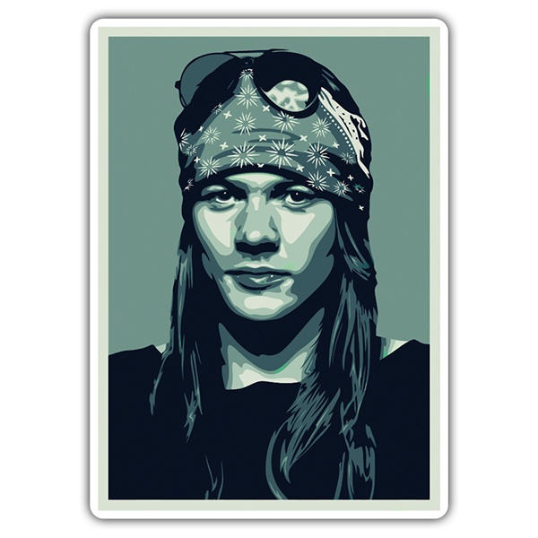 Car & Motorbike Stickers: Axl Rose Pop Art