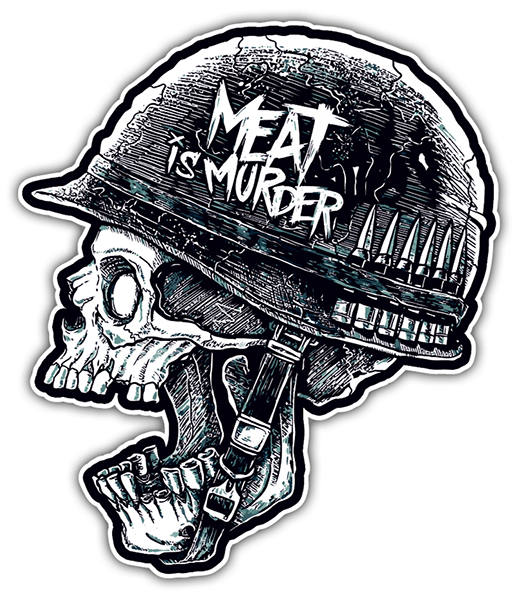 Car & Motorbike Stickers: Meat is Murder