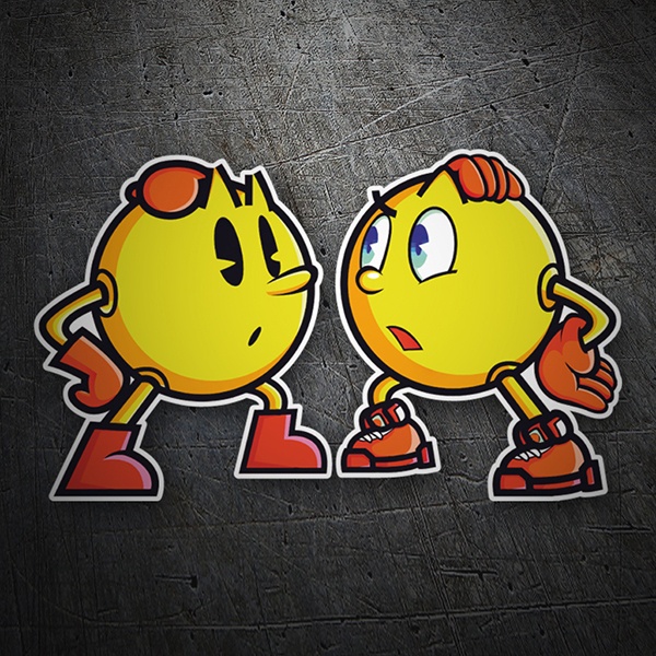 Car & Motorbike Stickers: Pacman retro vs Pacman