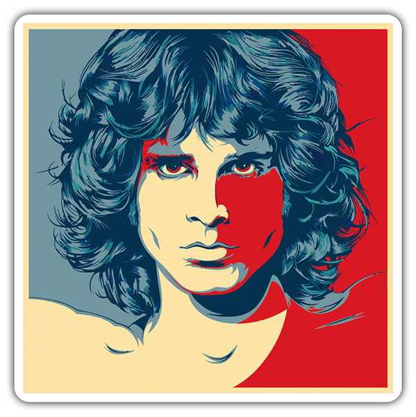 Car & Motorbike Stickers: Jim Morrison Pop Art