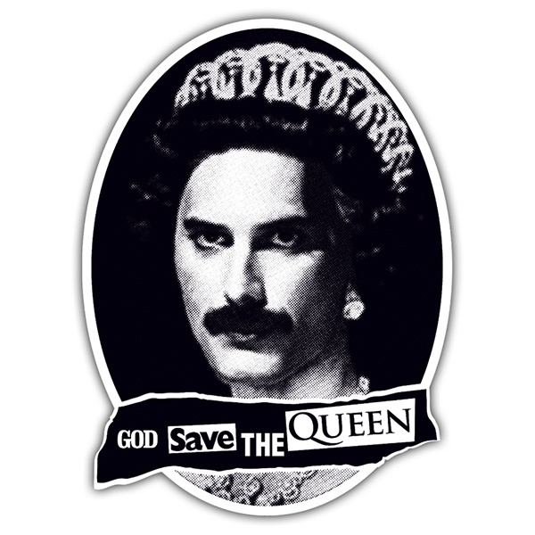 Car & Motorbike Stickers: God save the Queen