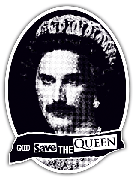 Car & Motorbike Stickers: God save the Queen