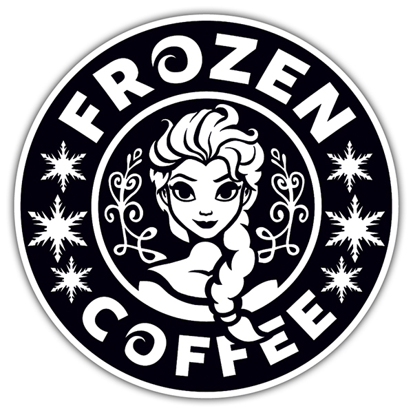 Car & Motorbike Stickers: Frozen Coffee