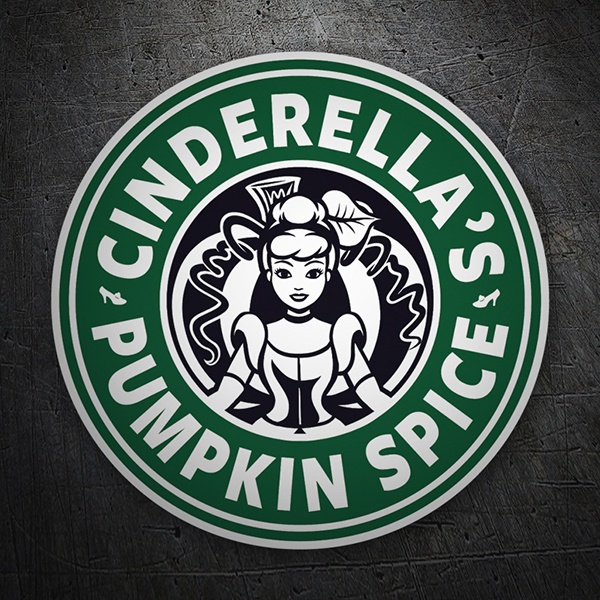 Car & Motorbike Stickers: Cinderella Pumpkin Spice